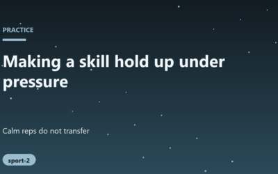 How to Build Resilient Technique for High Pressure Situations